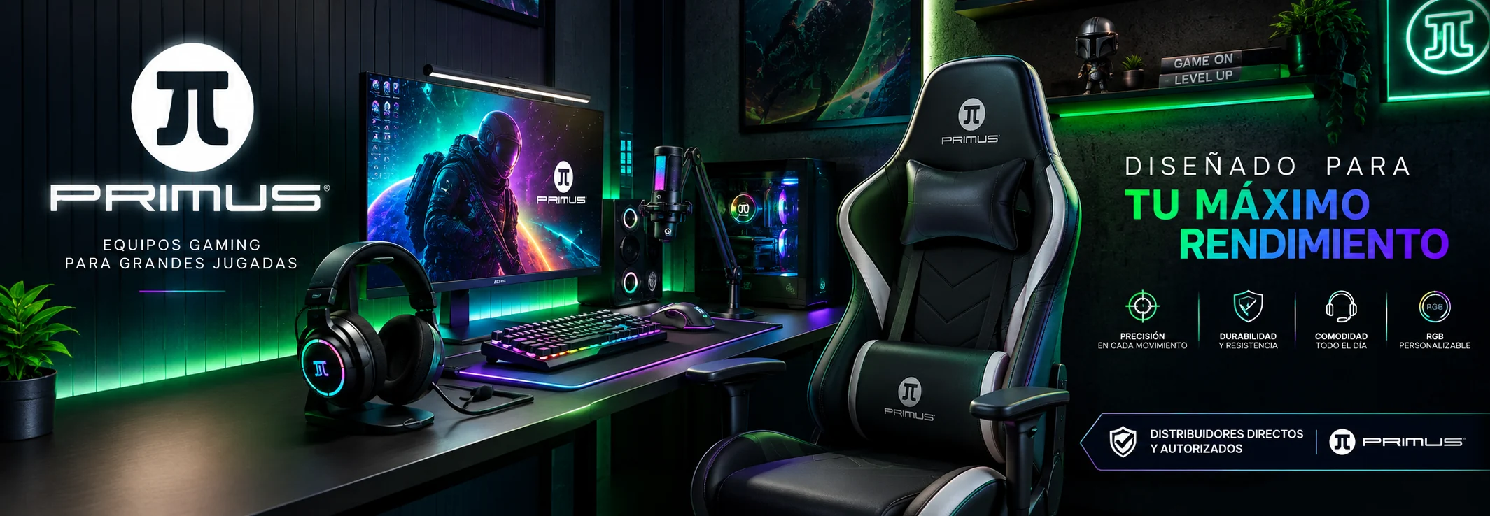 Primus — Equipos gaming diseñados para tu máximo rendimiento